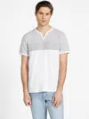 Guess Factory Ranzy Color-block Tee In White