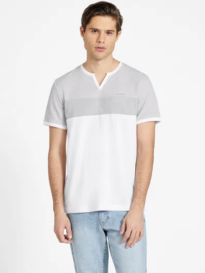 Guess Factory Ranzy Color-block Tee In White