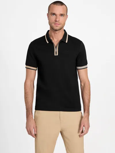 Guess Factory Raul Polo Tee In Black