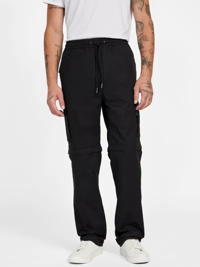 Guess Factory Raymond Zip-off Cargo Pants In Black