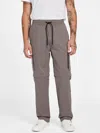 Guess Factory Raymond Zip-off Cargo Pants In Brown