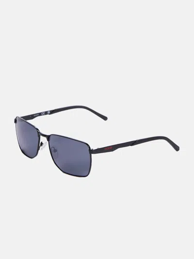 Guess Factory Rectangle Metal Pilot Sunglasses In Black