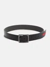 Guess Factory Red Stripe Logo Belt