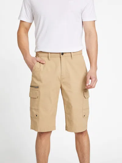Guess Factory Reese Ripstop Cargo Shorts In Brown