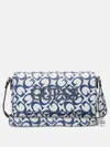 Guess Factory Reinee Fold-over Crossbody In Blue