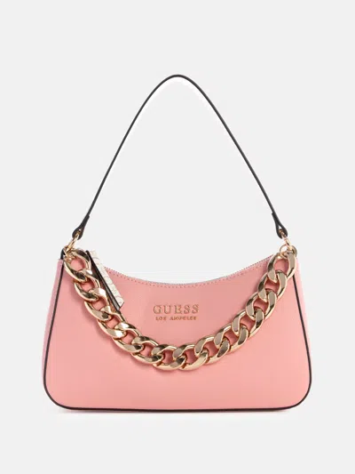 Guess Factory Rembert Mini Shoulder Bag In Pink