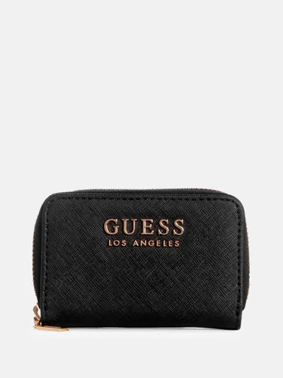 Guess Factory Rembert Small Card Holder In Black
