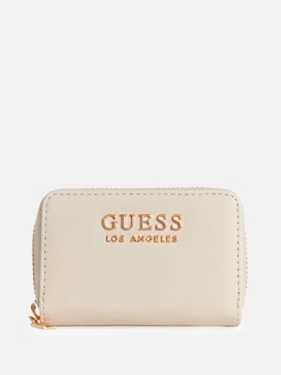 Guess Factory Rembert Small Card Holder In White