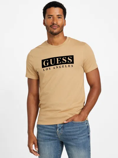 Guess Factory Reyn Crewneck Logo Tee In Neutral