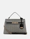 Guess Factory Rhiannon Logo Top Handle Bag In Multi