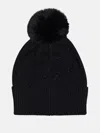 Guess Factory Rhinestone Logo Beanie In Black