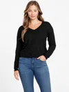 Guess Factory Ritchell Logo Sweater In Black