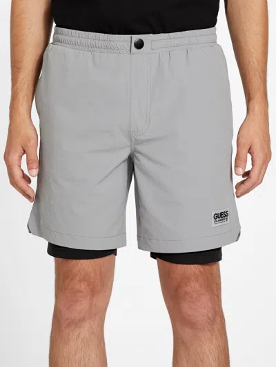Guess Factory Rodney Layered Shorts In Grey