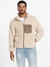 Guess Factory Ron Sherpa Jacket In Multi