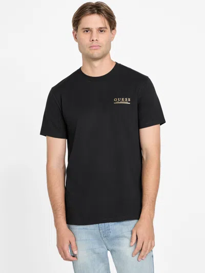 Guess Factory Roquie Logo Tee In Black