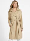 Guess Factory Angelina Trench Coat In Gold