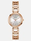 Guess Factory Rose Gold-tone Round Analog Watch In Gold