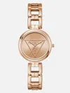 Guess Factory Rose Gold-tone Triangle Analog Watch In Multi