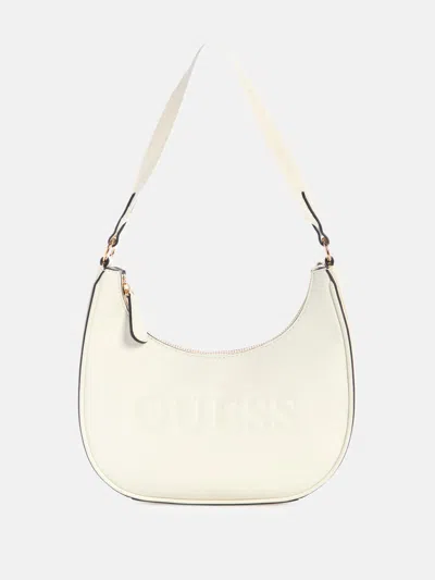 Guess Factory Rosse Shoulder Bag In White