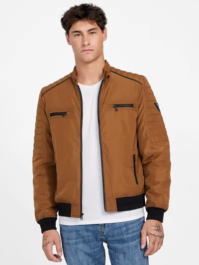 Guess Factory Rowan Padded Moto Jacket In Multi