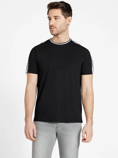 Guess Factory Ryatt Jacquard Tee In Black