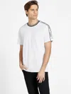Guess Factory Ryatt Jacquard Tee In White