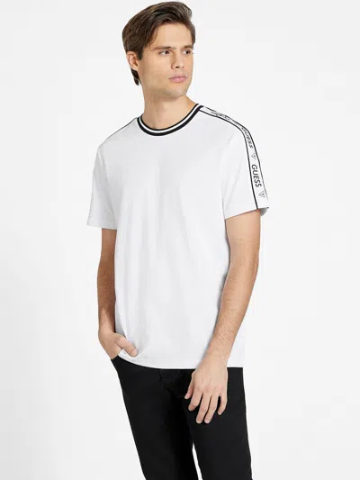 Guess Factory Ryatt Jacquard Tee In White