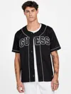 Guess Factory Ryder Woven Button-down Shirt In Black