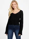 GUESS FACTORY RYLIE SCALLOPED SWEATER