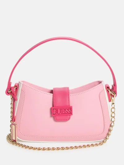 Guess Factory Sabrina Mini Shoulder Bag In Pink