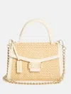 Guess Factory Sabrina Top-handle Mini Bag In White
