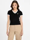 Guess Factory Sadie Crop Top In Black