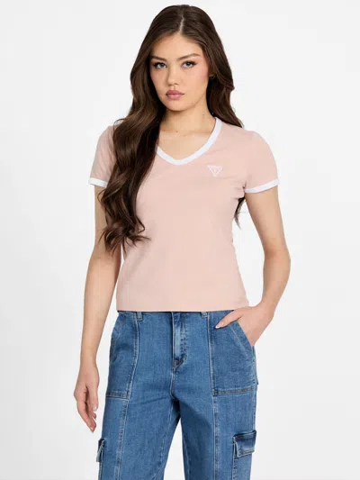 Guess Factory Sadie Crop Top In Pink