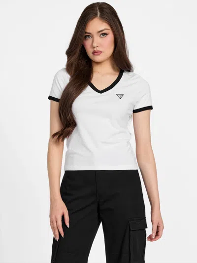 Guess Factory Sadie Crop Top In White