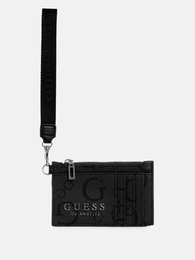 Guess Factory Saffron Card Case In Grey