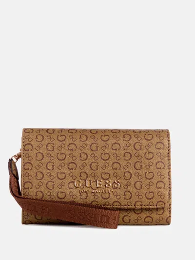 Guess Factory Saffron Phone Organizer In Brown