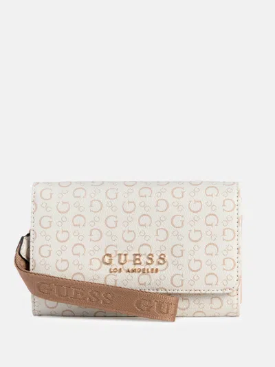 Guess Factory Saffron Phone Organizer In White