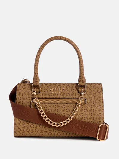 Guess Factory Saffron Satchel In Brown