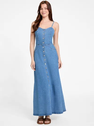 Guess Factory Sally Denim Maxi Dress