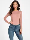 Guess Factory Sally Seamless Bodysuit In Pink