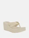 Guess Factory Sarlow Logo Platform Sandals In Multi