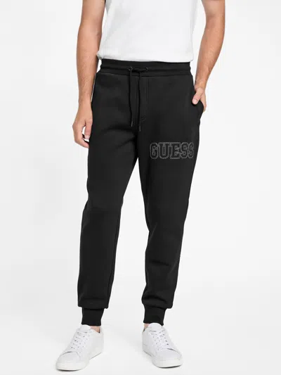 Guess Factory Saul Logo Jogger Pants In Black
