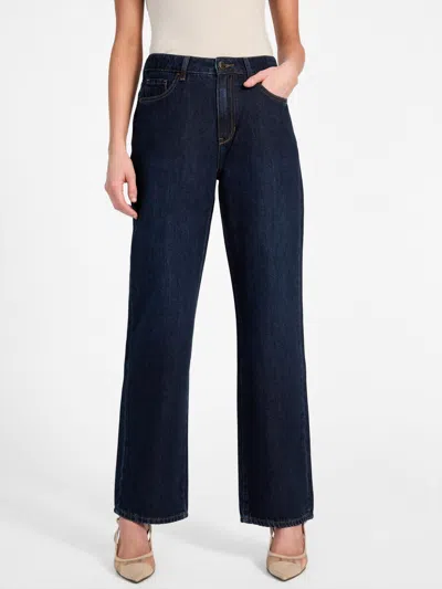 Guess Factory Selina High-rise Straight Jeans In Blue