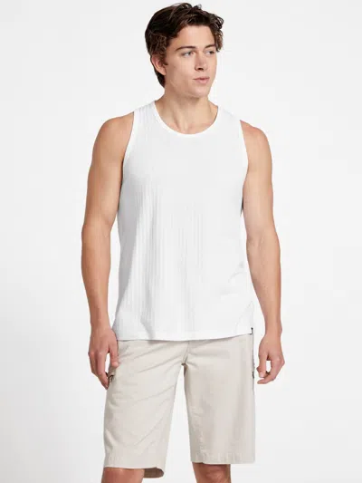 Guess Factory Seth Pointelle Tank In White