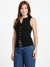 Guess Factory Seville Knit Top In Black