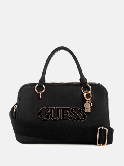 Guess Factory Shaela Satchel In Black