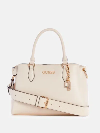 Guess Factory Shenandoah Satchel In White