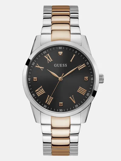 Guess Factory Silver And Bronze-tone Analog Watch