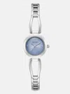 Guess Factory Silver-tone Analog Watch In Silver