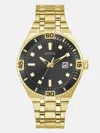 Guess Factory Silver-tone Analog Watch In Multi